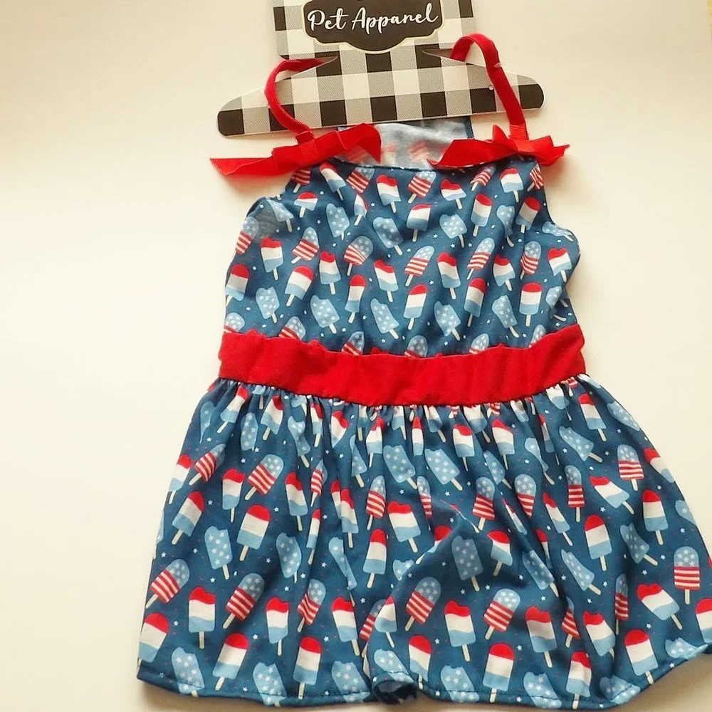 Woof Pet Apparel Popsicle Print Dog Sun Dress Size XL NEW - Picture 1 of 6